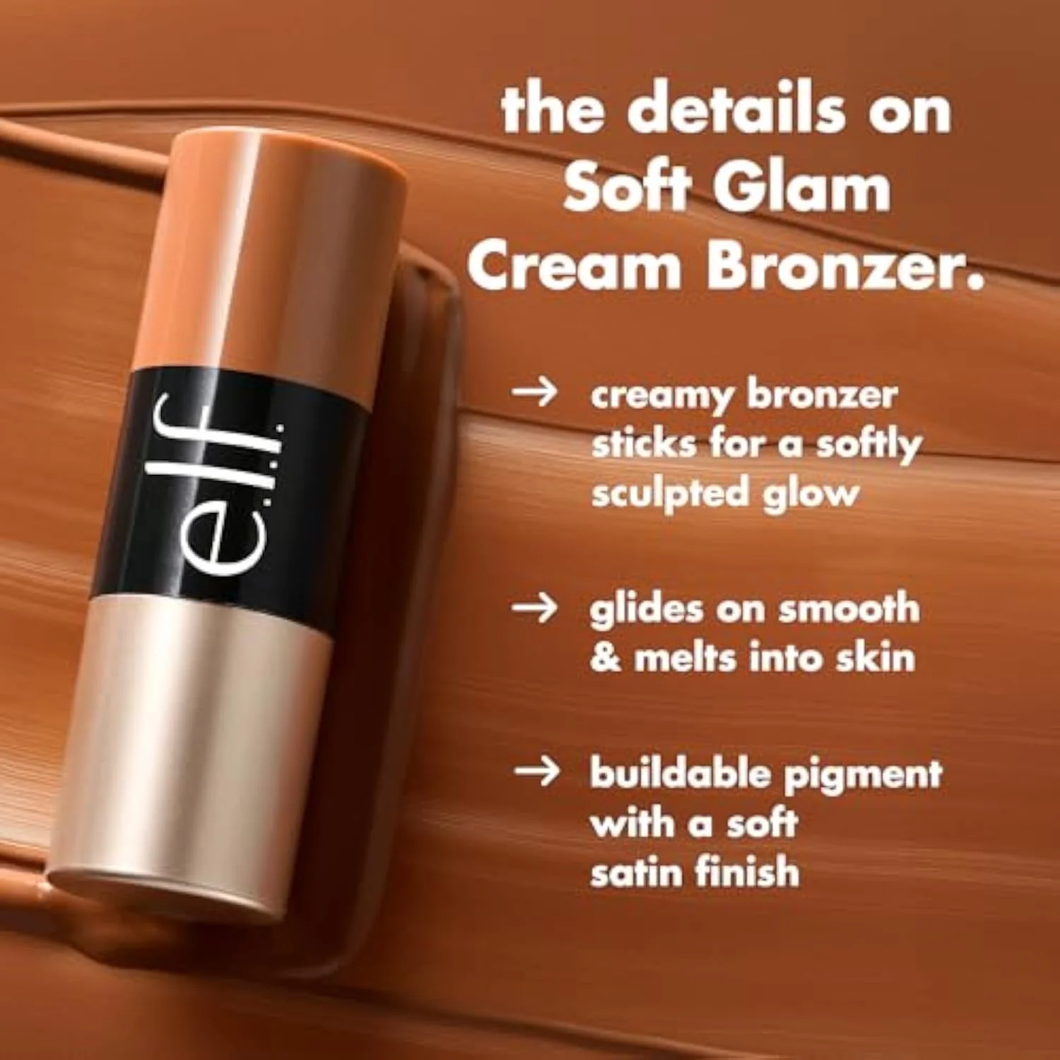 Soft Glam Cream Bronzer Stick, Light-Medium
