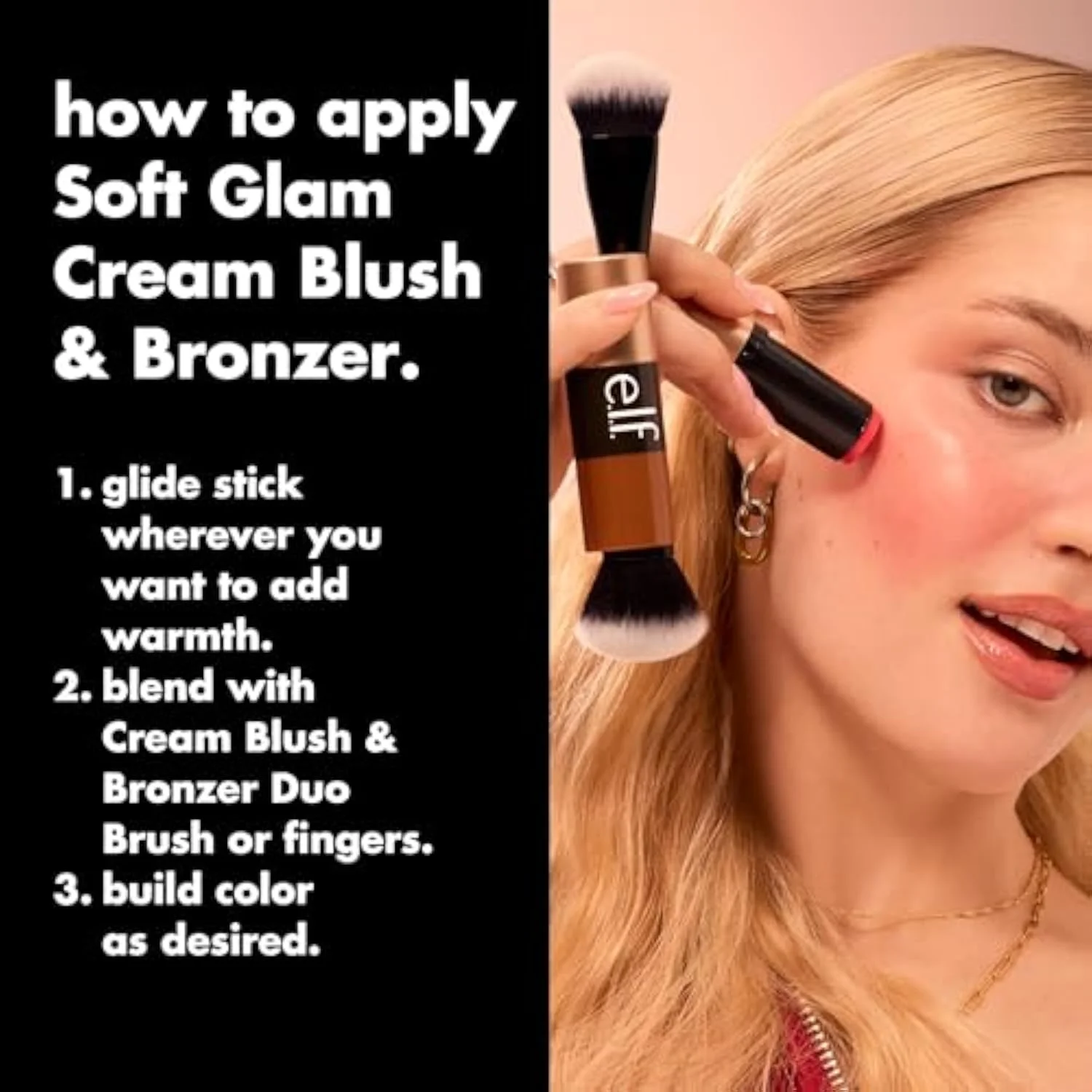 Soft Glam Cream Bronzer Stick, Light-Medium