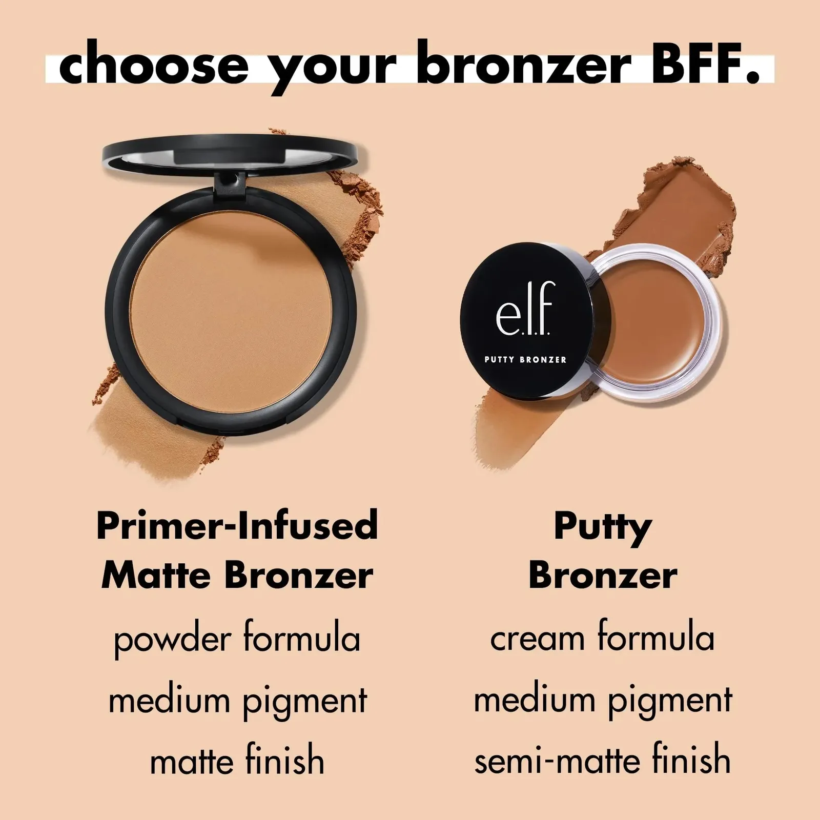 Primer-infused Bronzer, Long-Wear, Matte, Bold