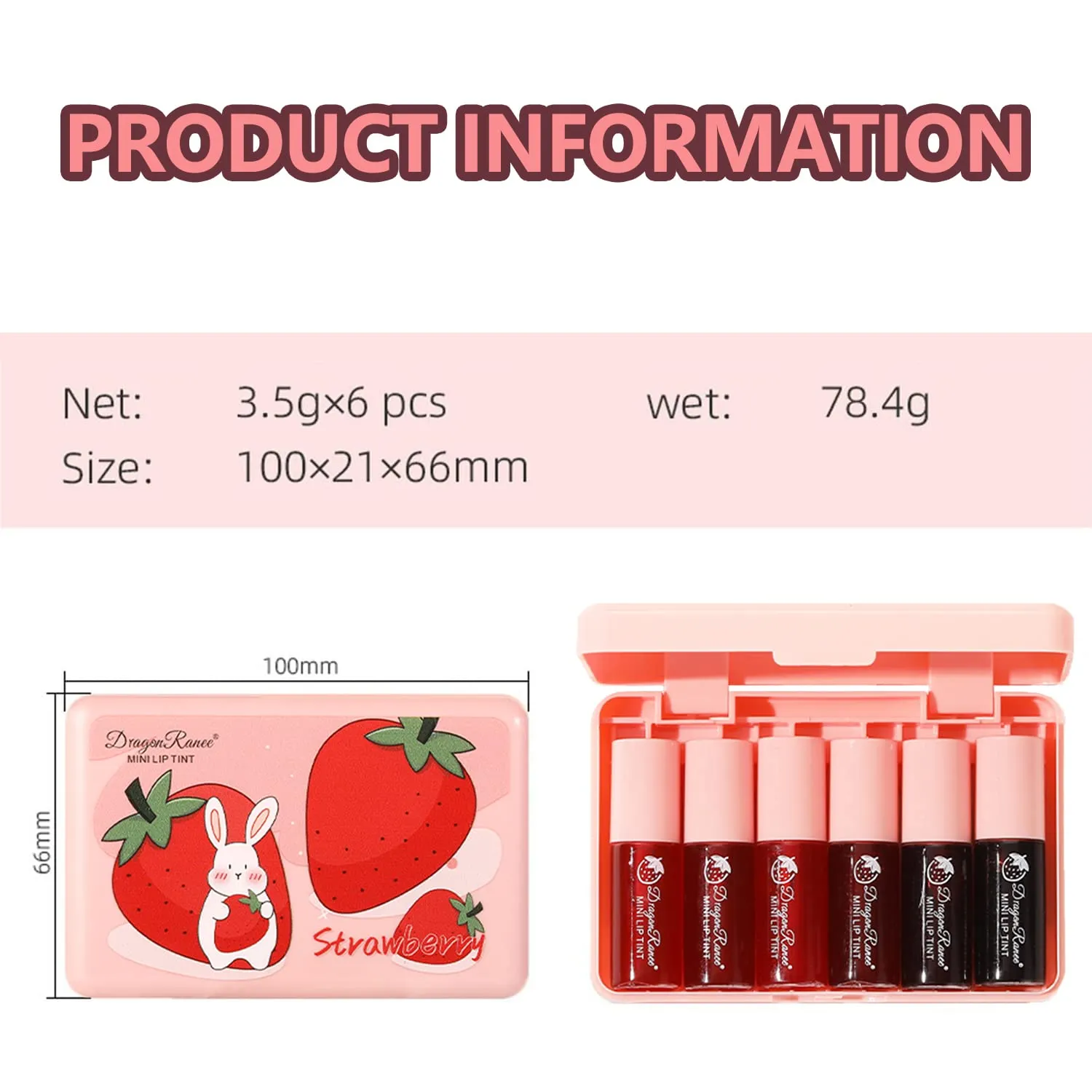 Lip Tint Stain Mini Liquid Lipstick