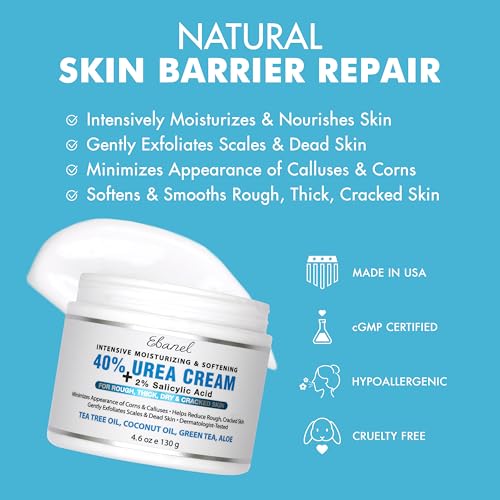 Urea Cream 40% plus Salicylic Acid 2% for Dry Cracked Feet Skin