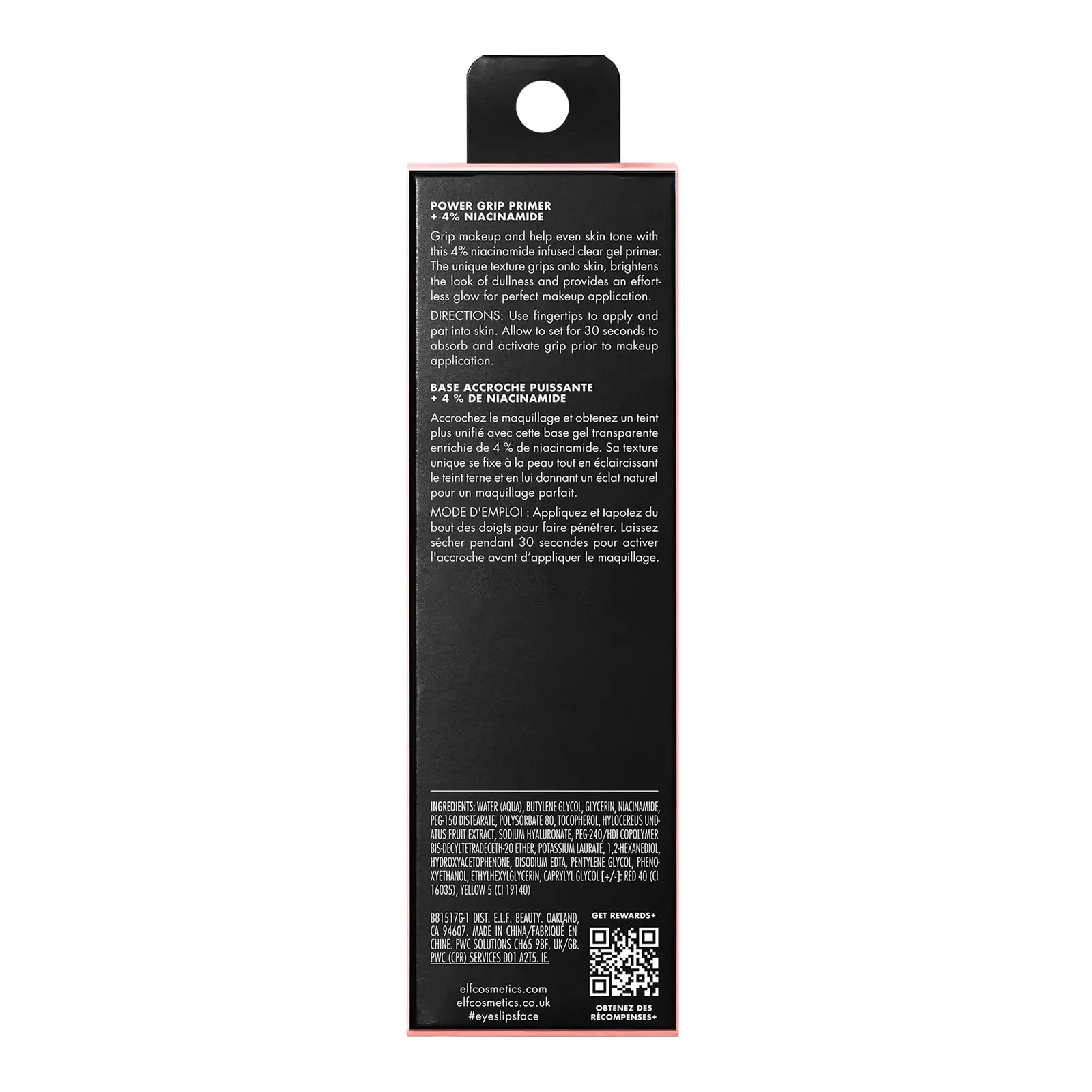 Power Grip Primer + 4% Niacinamide, Gel-Based & Hydrating Face Primer