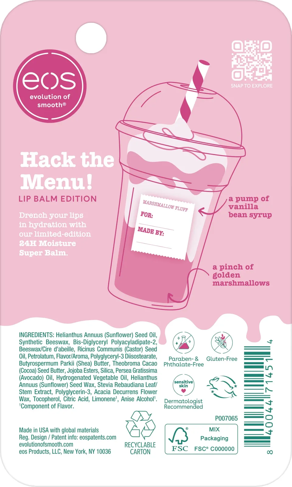 Marshmallow Fluff Lip Balm