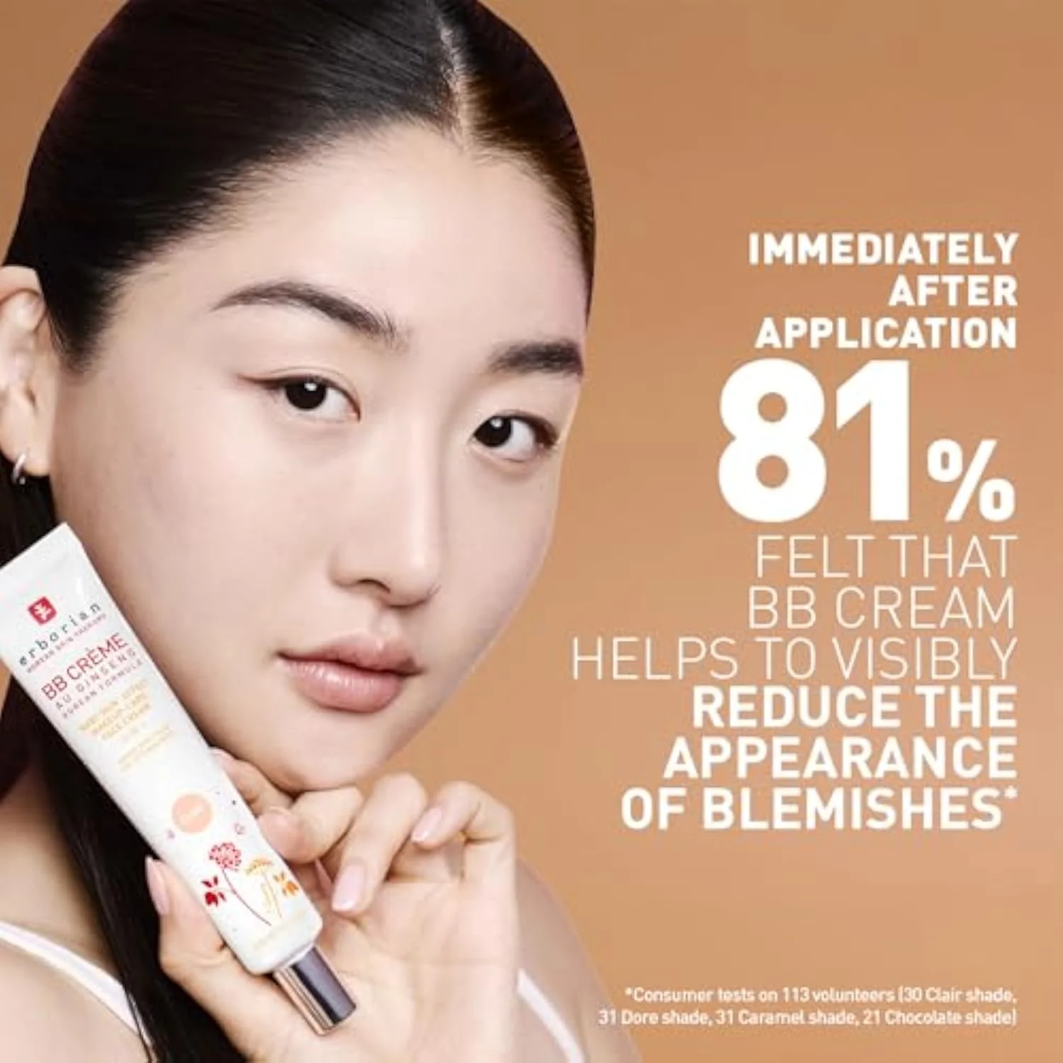 BB Cream with Ginseng, Fair (Clair) - Lightweight Buildable Coverage with SPF 20 & Ultra-Soft Matte Finish Minimizes Pores & Imperfections - Korean Face Skincare - 0.5 Oz