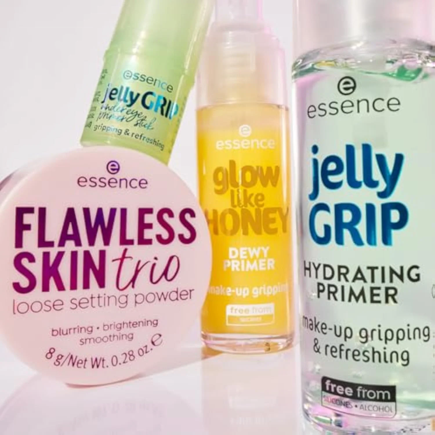 essence Glow Like Honey Dewy Primer, Hydrating & Gripping, Vegan