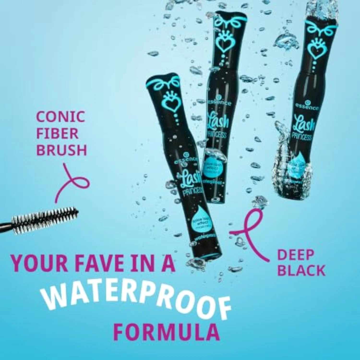 essence Lash Princess False Lash Waterproof Mascara, Black (Pack of 1)
