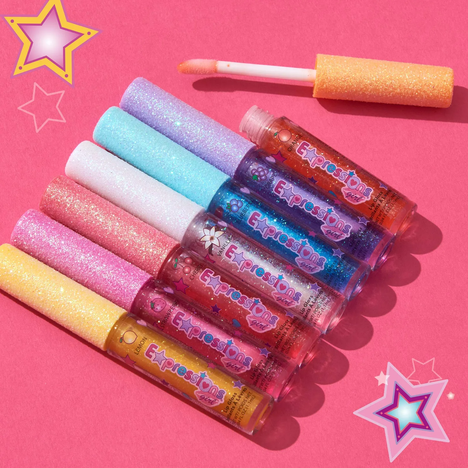 Expressions Girl Fruity Flavored Lip Gloss Set