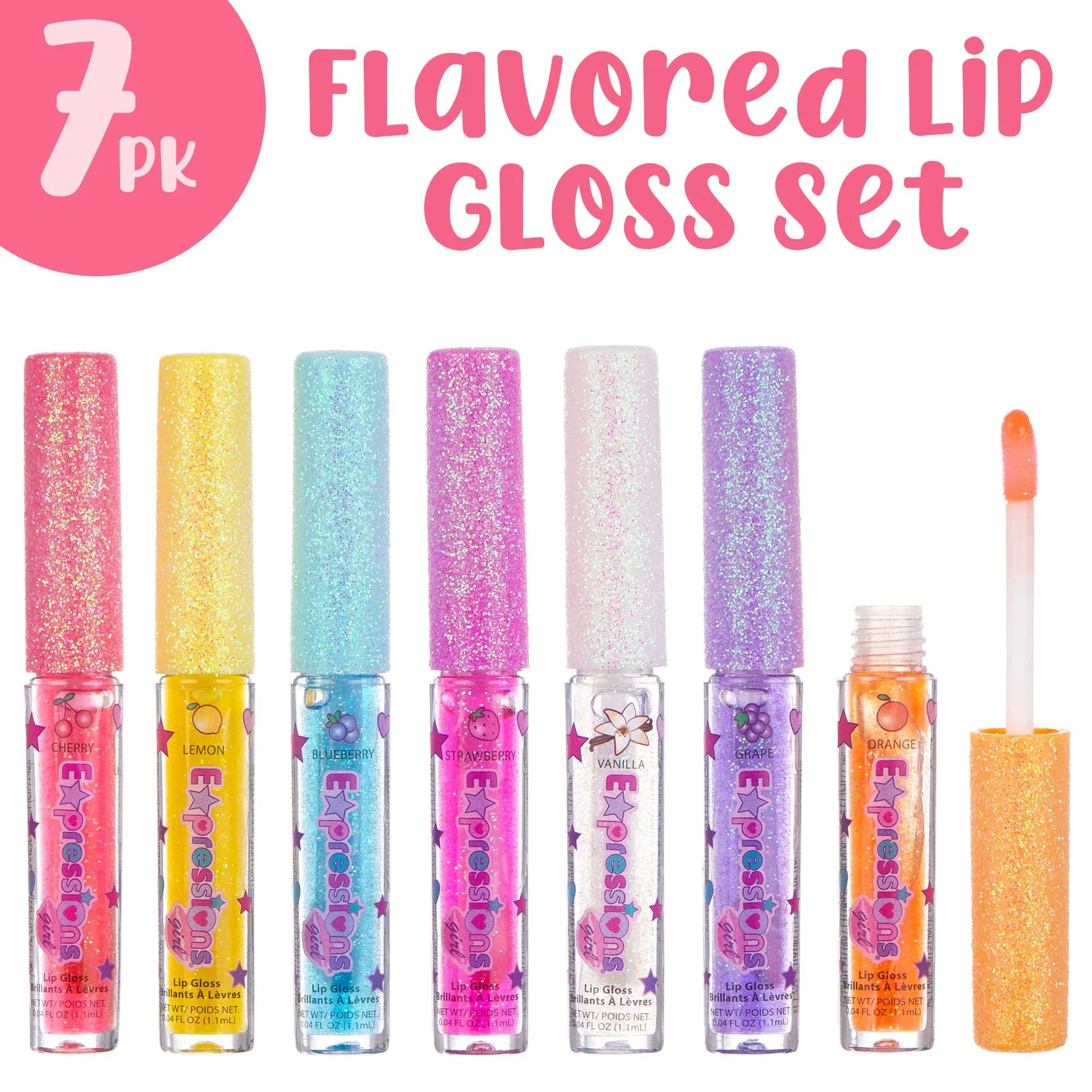Expressions Girl Fruity Flavored Lip Gloss Set