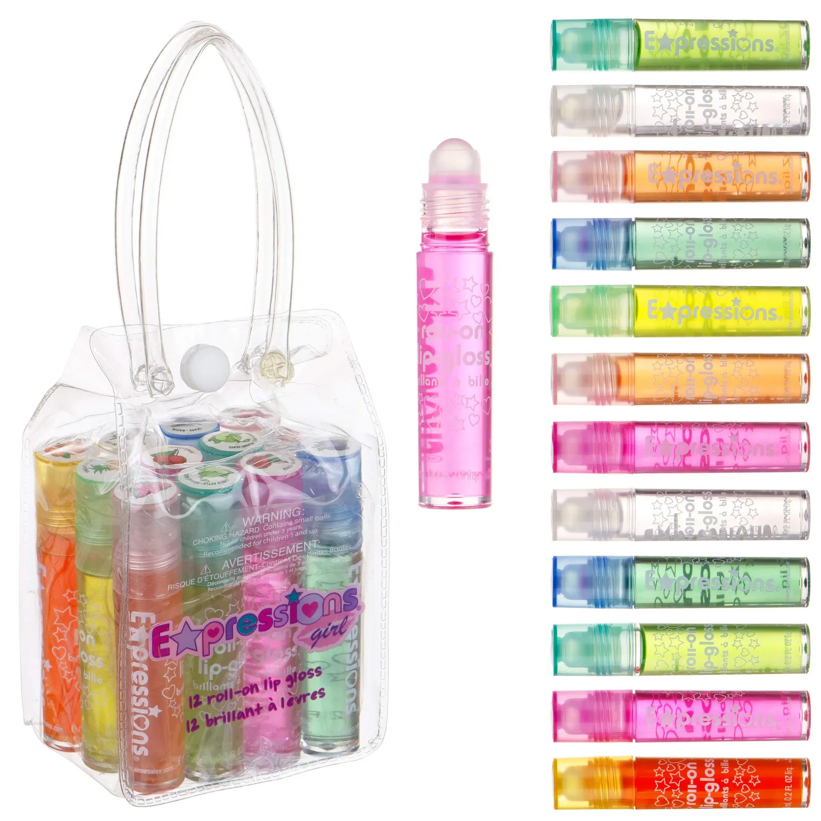 Expressions Girl Fruity Roll On Lip Gloss Set