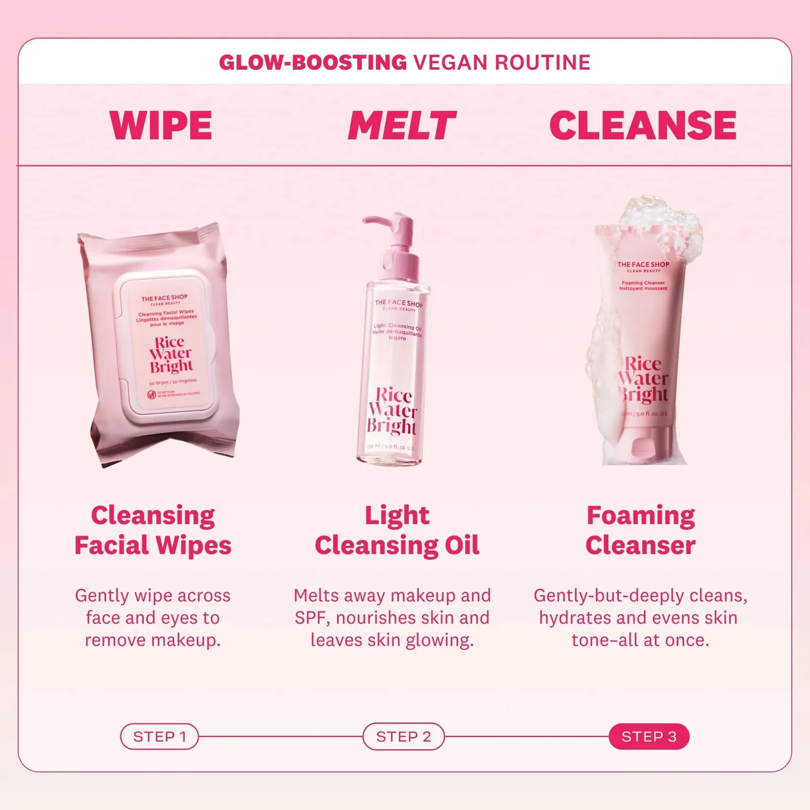 Rice Water Bright Foaming Facial Cleanser with Ceramide