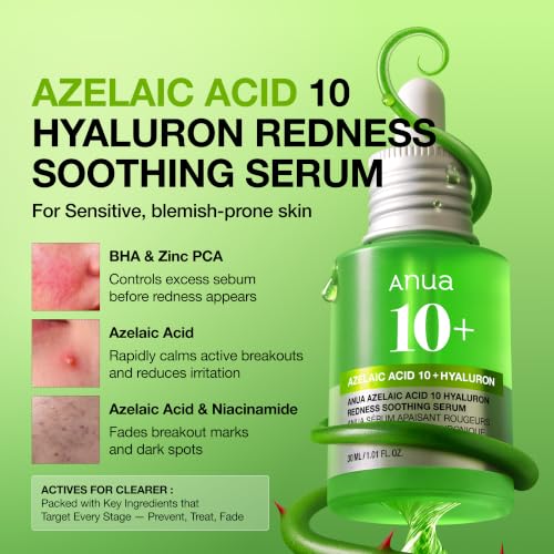 Anua Azelaic Acid 10 Hyaluron Redness Soothing Serum