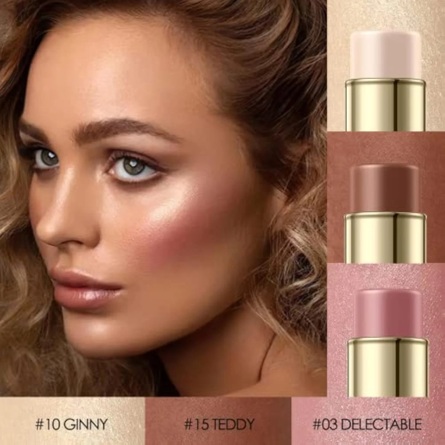 3 Pcs NEUTRAL Contour Stick Set,Professional Makeup Kit for All Skin