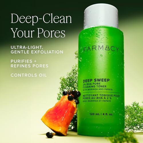2% Salicylic Acid Toner for Face - Deep Sweep BHA Liquid Exfoliant + Pore Cleaner - Contro