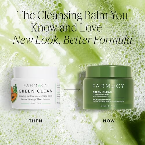 Makeup Remover Cleansing Balm - Green Clean Waterproof Makeup Remover Balm + Oil Cleanser 