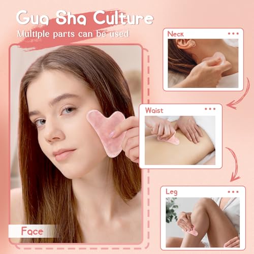 Rose Quartz Gua Sha Facial Tool
