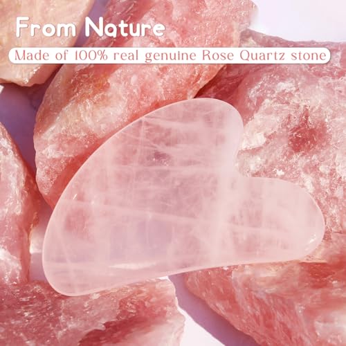 Rose Quartz Gua Sha Facial Tool