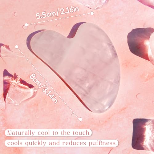 Rose Quartz Gua Sha Facial Tool