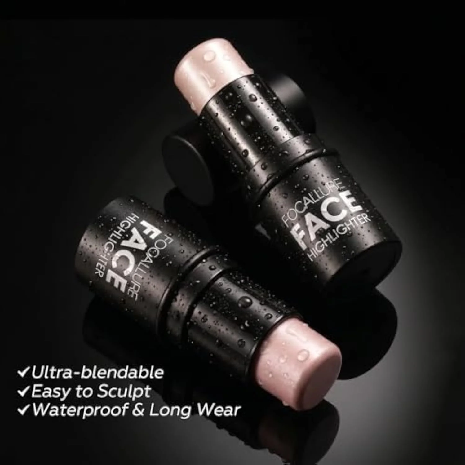 Cream Highlighter Stick – Shimmer Illuminator Pen, Non-greasy Long-lasting Glow Stick, Lightweight Buildable Makeup for Face & Body, Easy Blending Strobing Cosmetic,LACE