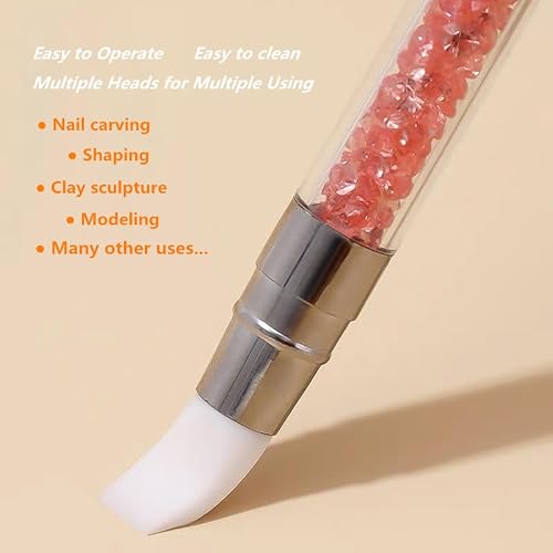 5pcs Nail Sculpture Pen - Dual Tipped Silicone Nail Tools