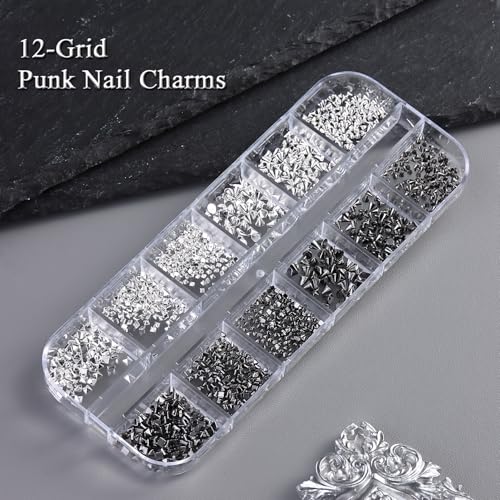 3D Cone Spike Nail Charms