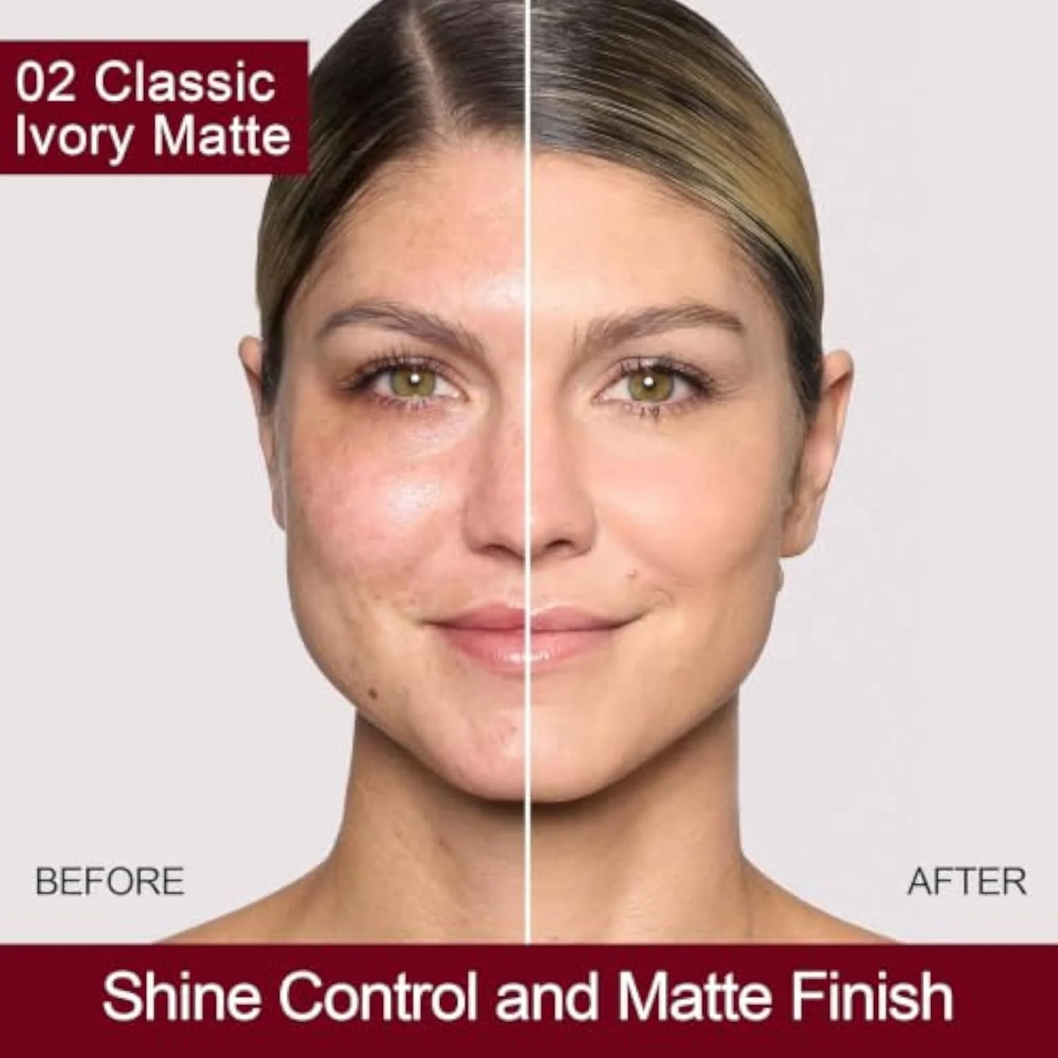 Matte Waterproof Foundation, Longwear Transfer-Proof, with Medium to Full Coverage, Oil-control & Lightweight, Liquid Foundation Makeup for Oily/Normal Skin, 30g, Classic Ivory
