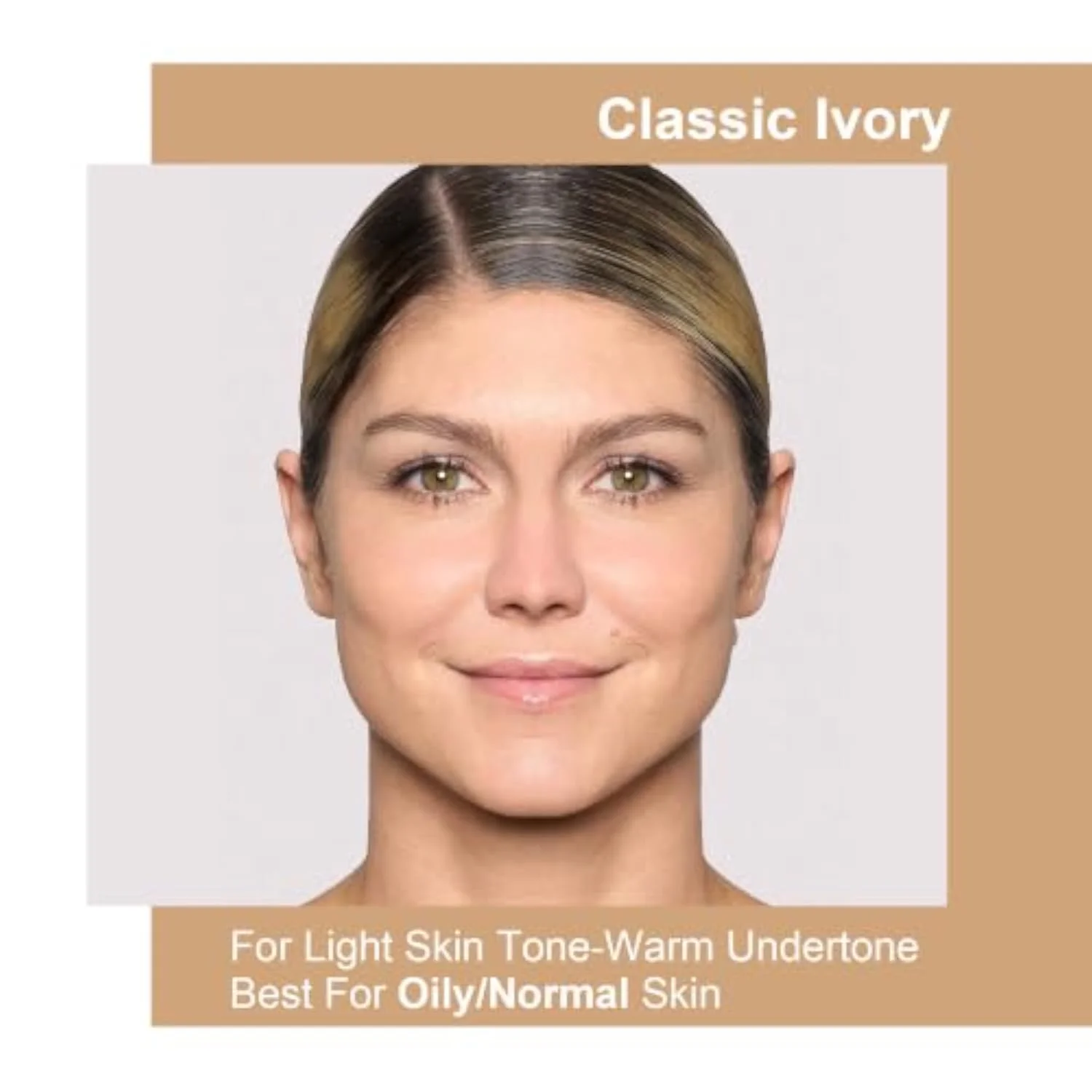 Matte Waterproof Foundation, Longwear Transfer-Proof, with Medium to Full Coverage, Oil-control & Lightweight, Liquid Foundation Makeup for Oily/Normal Skin, 30g, Classic Ivory
