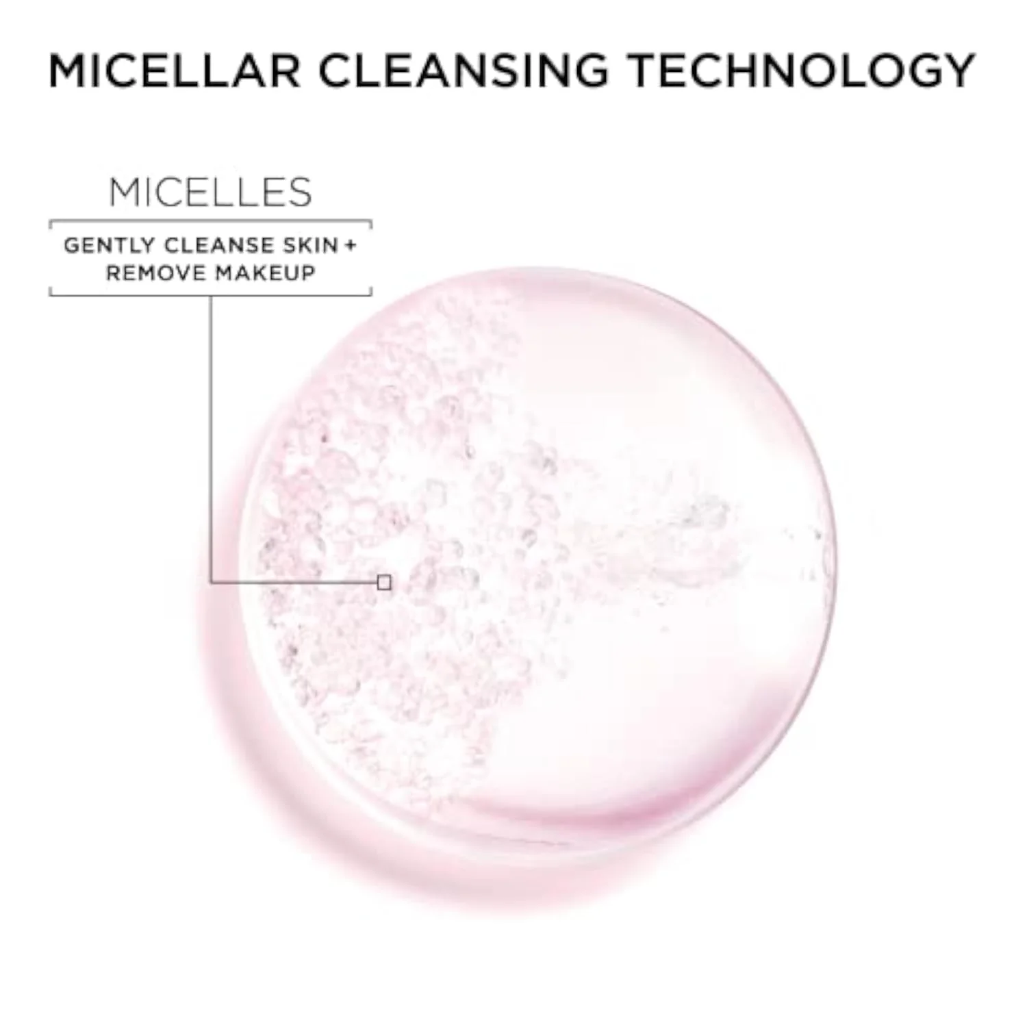 Micellar Cleansing Water, All-in-1 Makeup Remover and Facial Cleanser, For All Skin Types, 3.4 Fl Oz (100mL), 1 Count (Packaging May Vary)