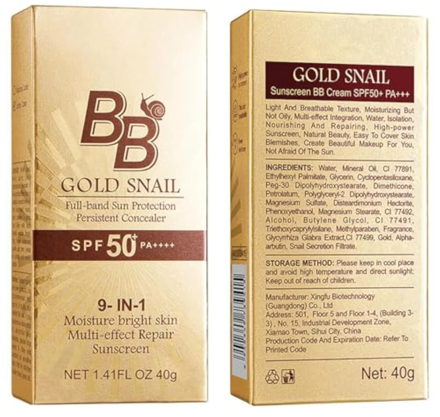 Korean BB Cream with SPF 50, 9 in 1 BB Cream Sunscreen SPF 50 Korean Waterproof Sweatproof, Foundation Full Coverage Tinted Moisturizer, Facial Concealer for Oily Skin, Dry
