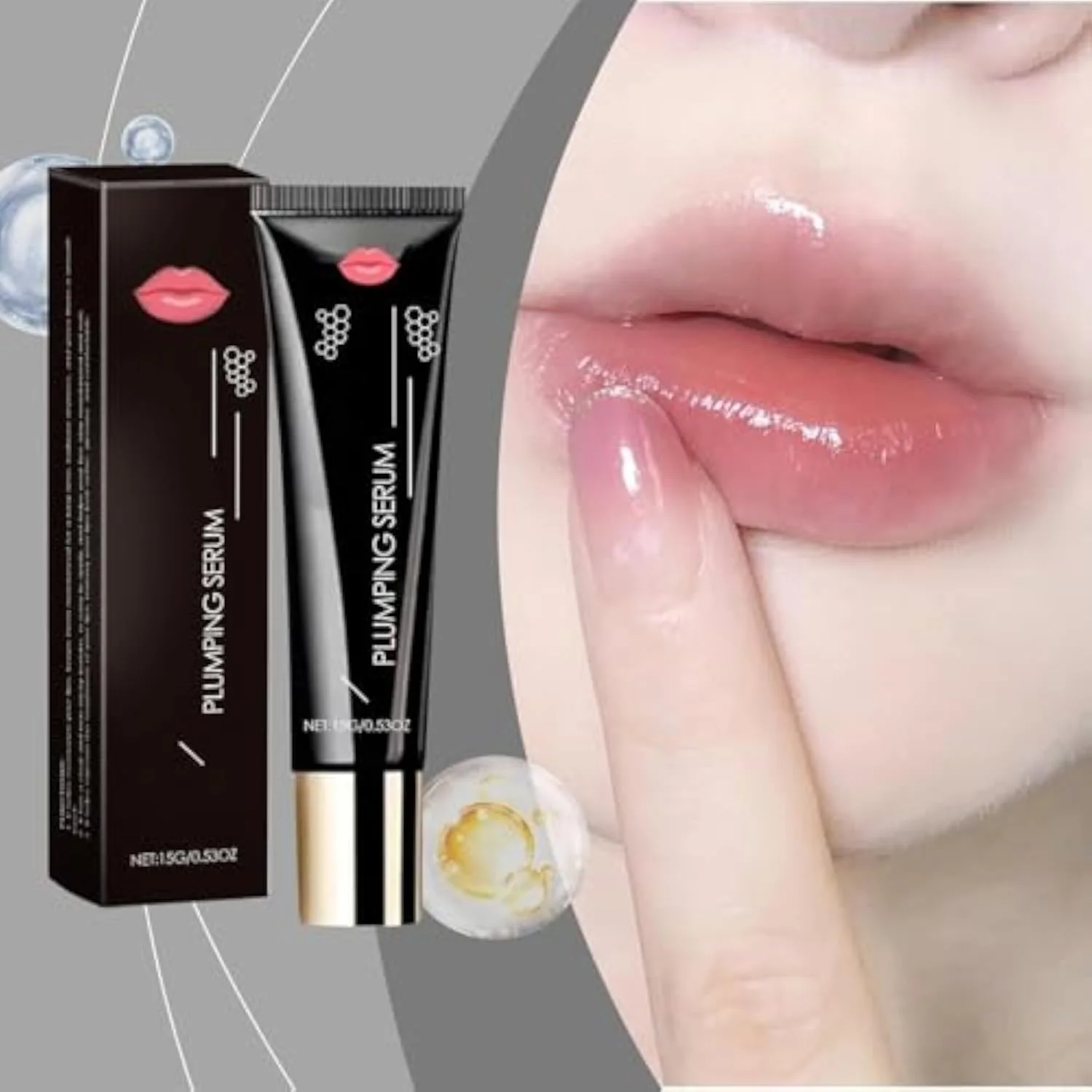 Lip oil, increases lip volume, enhances lip elasticity, provides long-lasting moisturization, radiance and sexy makeup, Help Fade Dark Lip Instantly Lips Elasticity Plumpin