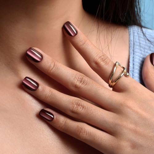 32Pcs Soft Gel Press on Nails with Glue