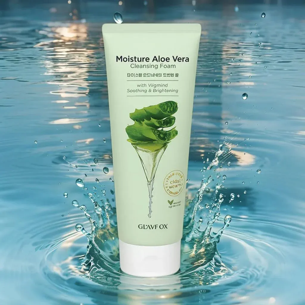 Aloe Vera Cleansing Foam with Vitamin C, 5.29 Fl Oz