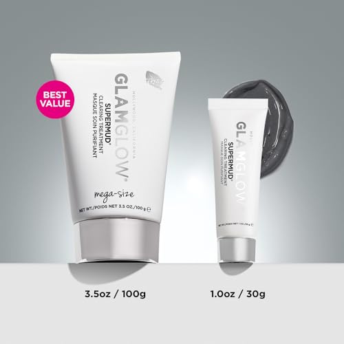 SUPERMUD Instant Clearing Treatment Face Mask | For Acne Prone Skin and Oily Complexion |