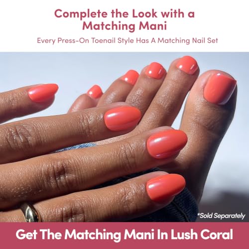 Glamnetic Press On Toenails - Natural