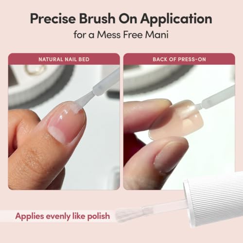 Super Strong Brush On Nail Glue | Brush Tip Applicator