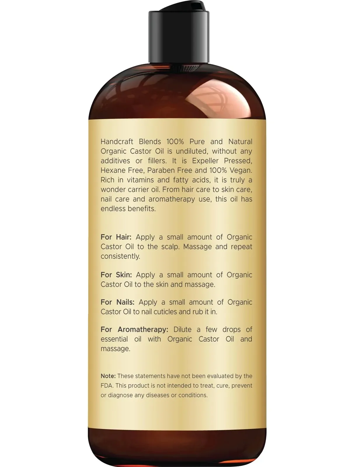Organic Castor Oil 16 Fl Oz