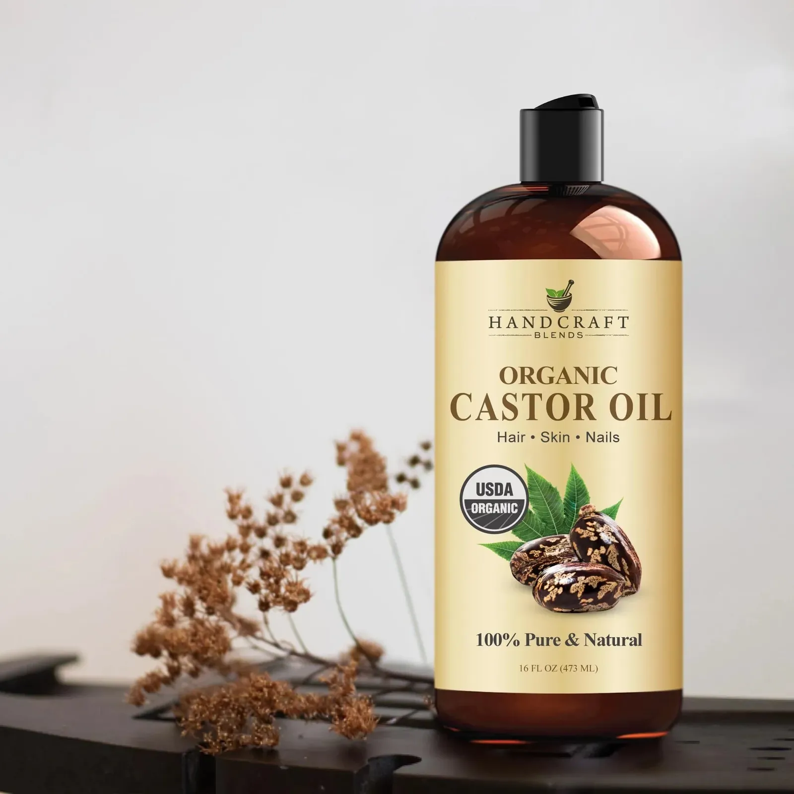 Organic Castor Oil 16 Fl Oz