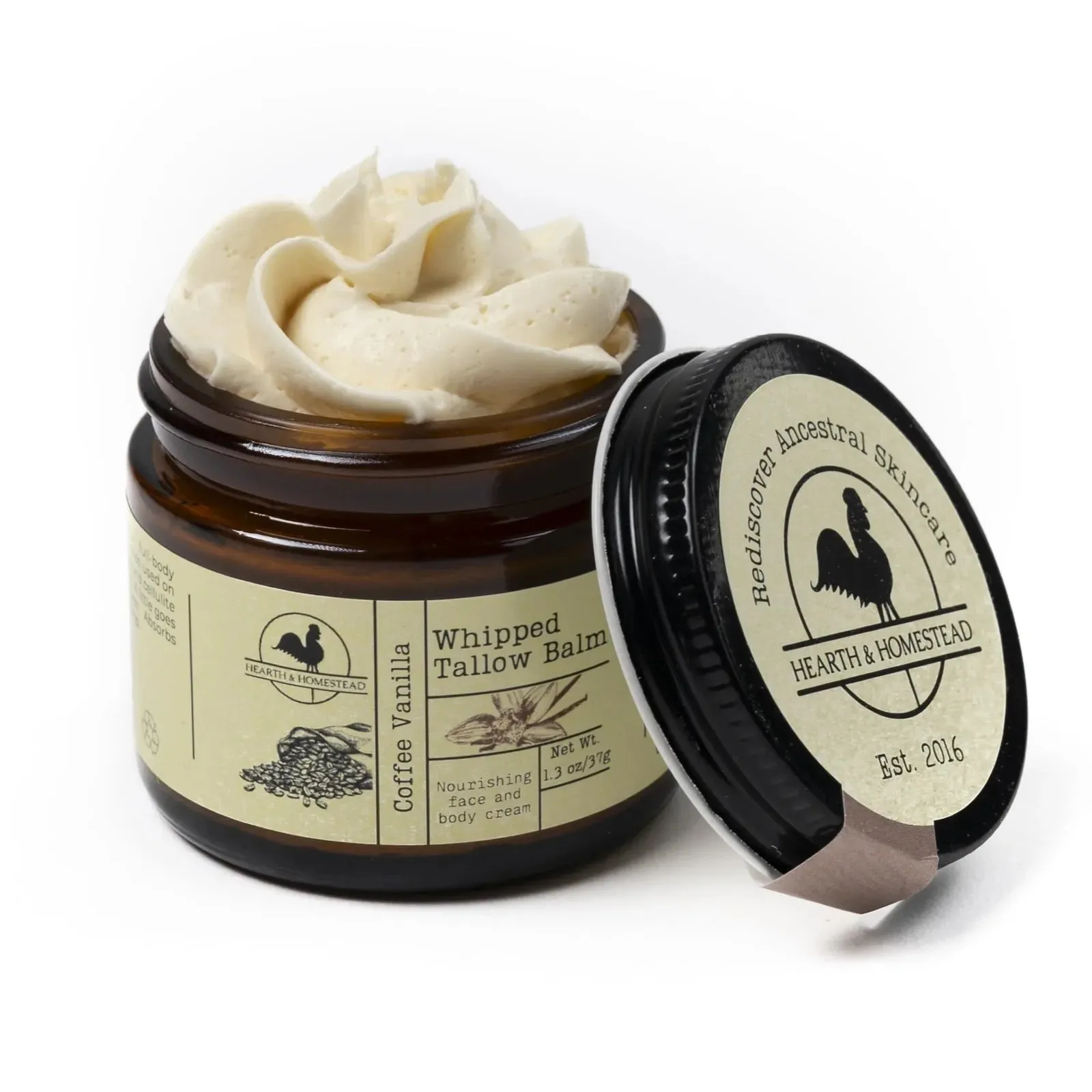 : Handmade Whipped Tallow Balm (Coffee Vanilla)