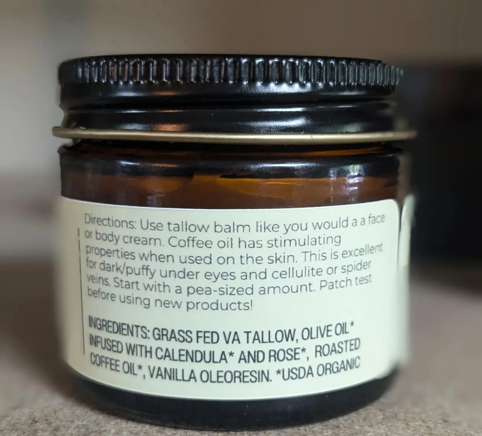 : Handmade Whipped Tallow Balm (Coffee Vanilla)