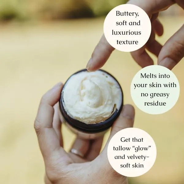 : Handmade Whipped Tallow Balm (Vanilla Orange)