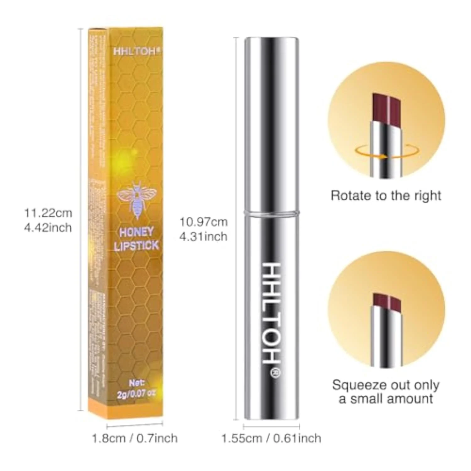 Cherry Wine Honey Tinted Lip Balm for Women, Hydrating Lip Oil Stick Lip Gloss Lipstick for Mature Skin, Sheer Lightweight Moisturizing Lip Tint Balm with Natural Shine, Veg