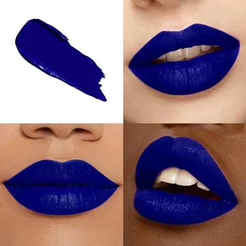 Blue Lipstick Long Lasting, Matte Liquid Lipsticks for Women