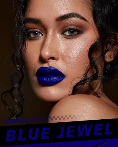 HOOMUSS Blue Lipstick Long Lasting, Matte Liquid Lipsticks for Women