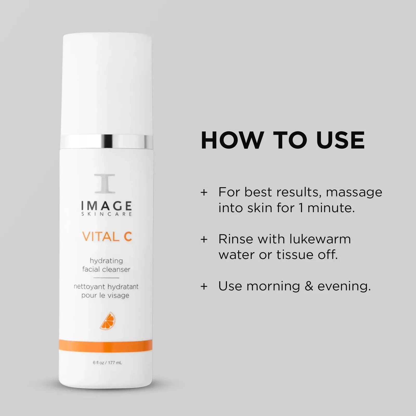 VITAL C Hydrating Facial Cleanser with Vitamin C, E and A, 6 fl oz