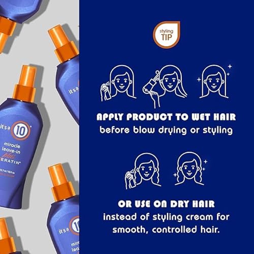 Miracle Leave-In Plus Keratin 10 Oz