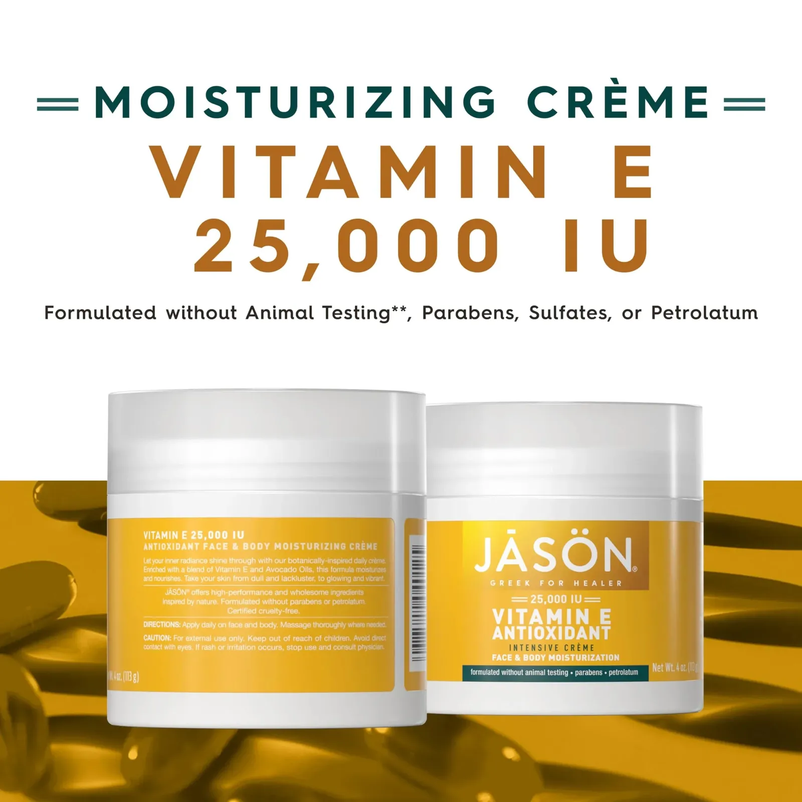 Vitamin E Antioxidant Intensive Crème Face & Body Moisturization