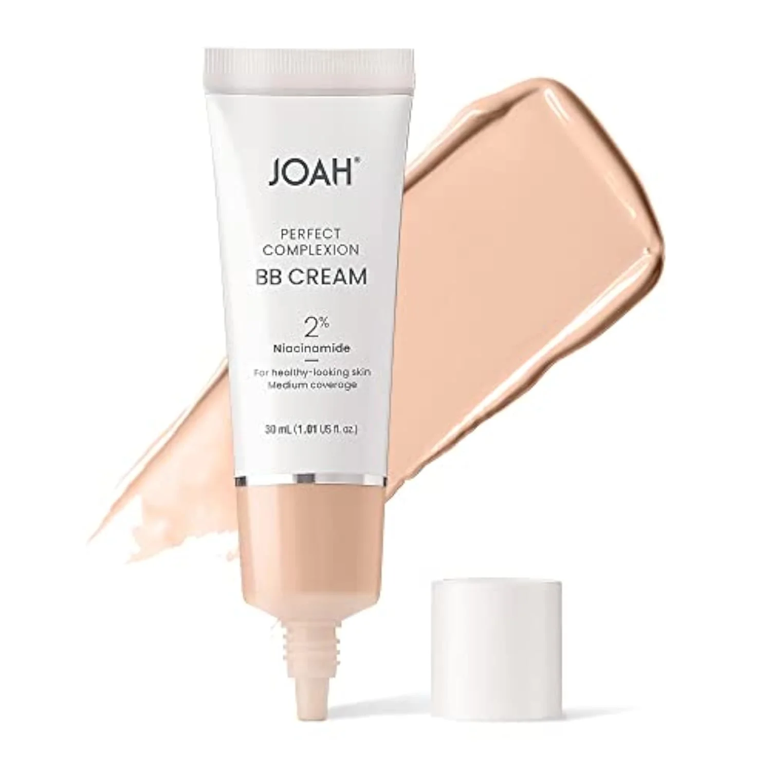 Beauty Perfect Complexion BB Cream with Hyaluronic Acid and Niaciminade, Korean Makeup with Medium Buildable Coverage, Evens Skin Tone, Lightweight, Semi Matte Finish, Fair wi