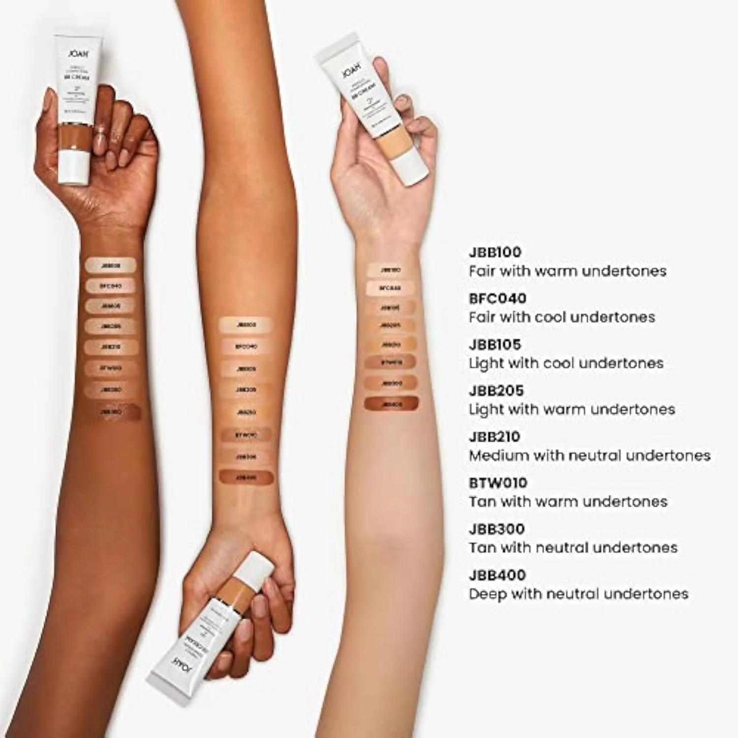 Beauty Perfect Complexion BB Cream with Hyaluronic Acid and Niaciminade, Korean Makeup with Medium Buildable Coverage, Evens Skin Tone, Lightweight, Semi Matte Finish, Fair wi