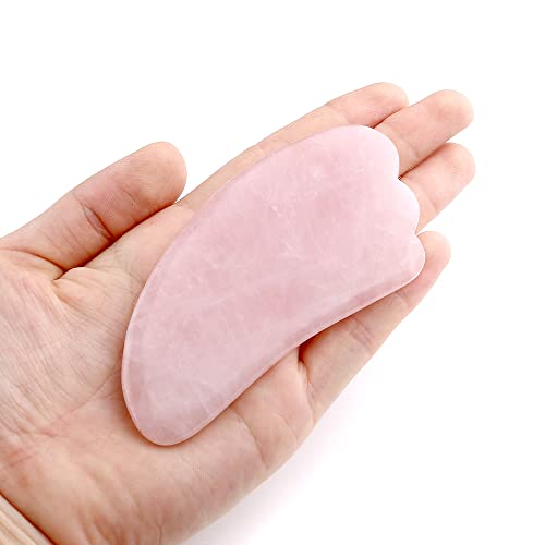 Natural Rose Quartz Stone Gua Sha