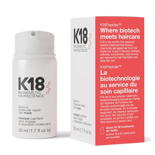 Leave-In Molecular Repair Hair Mask - Peptide Hair Treatment Mask for Bleach