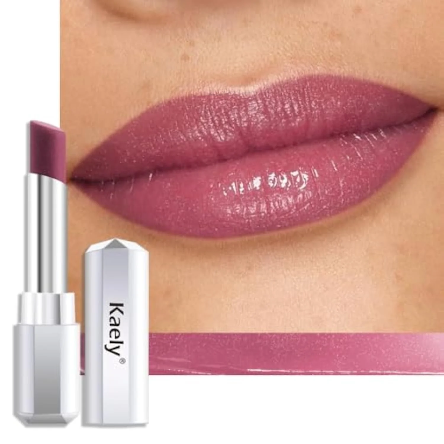 Mauve Honey Lipstick Tinted Lip Balm, Hydrating Shine Lipstick for Women Dry Lips, Moisturizing Nourishing Glossy Lip Gloss Stain Makeup, Sheer Lightweight, Vegan & Cruelty-F
